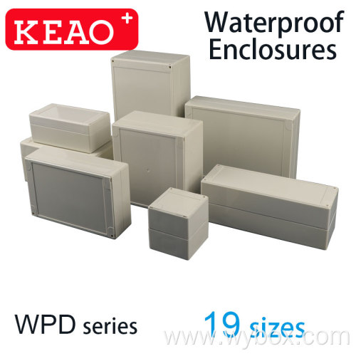 60 Sizes IP65 abs plastic waterproof enclosure box outdoor weatherproof electronic watertight electrical enclosure box